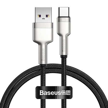Cablu USB-A la USB-C Cafule de 1 m din nailon împletit Baseus CAKF000101