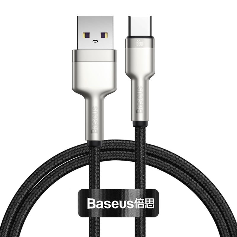 Cablu USB-A la USB-C Cafule de 1 m din nailon împletit Baseus CAKF000101
