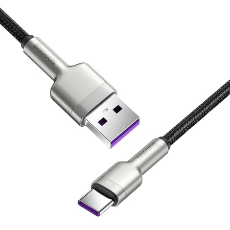 Cablu USB-A la USB-C Cafule de 1 m din nailon împletit Baseus CAKF000101