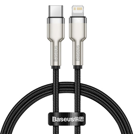 Cablu USB-C la Lightning cu încărcare rapidă PD 20 W și lungime 0,25 m Baseus CATLJK-01