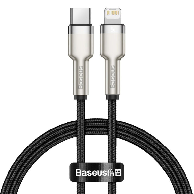Cablu USB-C la Lightning cu încărcare rapidă PD 20 W și lungime 0,25 m Baseus CATLJK-01
