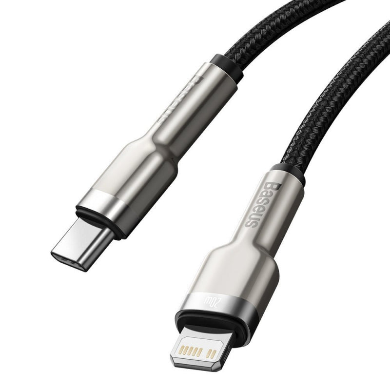 Cablu USB-C la Lightning cu încărcare rapidă PD 20 W și lungime 0,25 m Baseus CATLJK-01