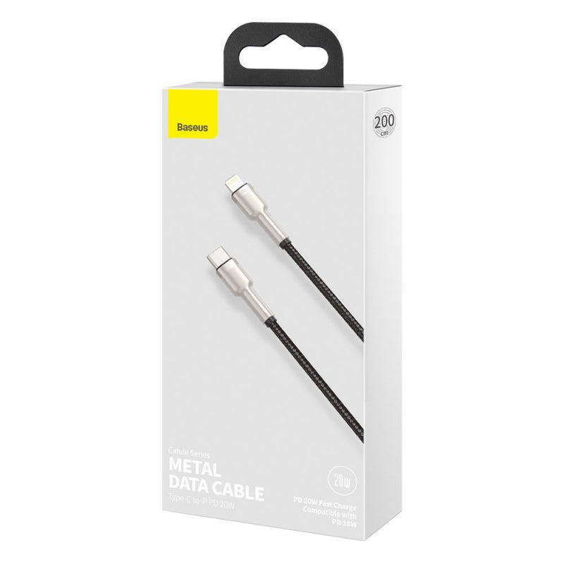Cablu USB-C la Lightning cu încărcare rapidă PD 20 W și lungime 0,25 m Baseus CATLJK-01