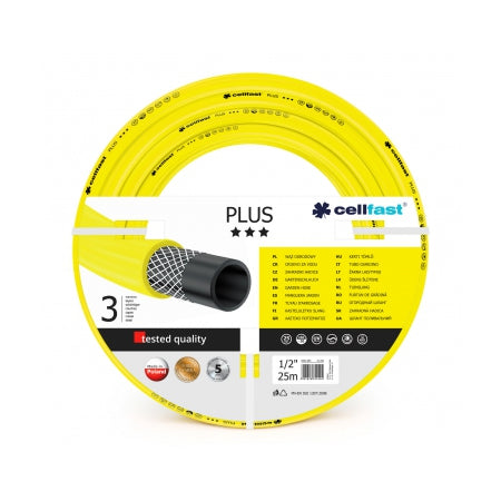 Furtun apă Plus Cellfast 3 straturi rezistent și flexibil