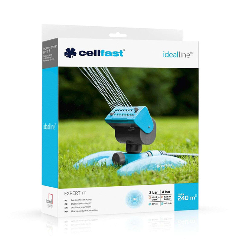 Aspersor oscilant expert 240 m² pentru grădină CELLFAST CF52067