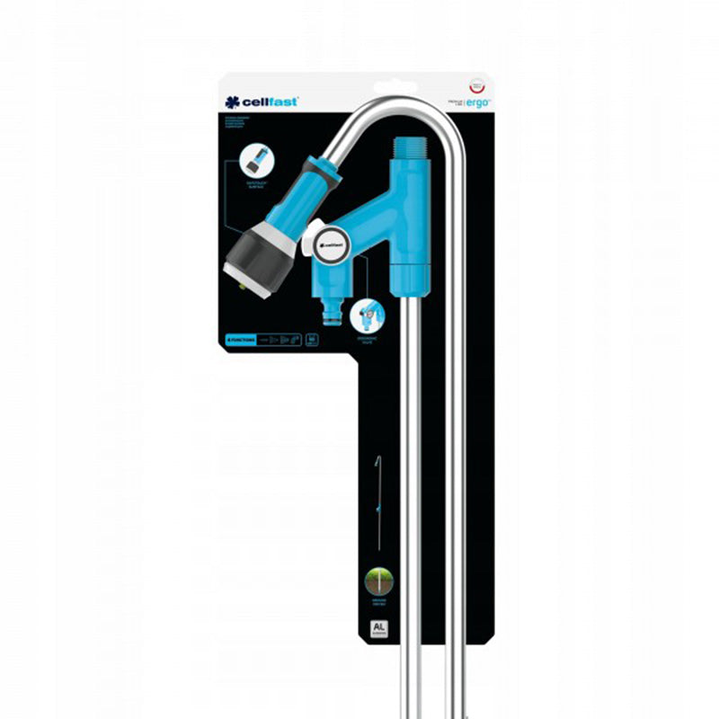 Duș grădină multijet ergonomic cu țeavă fixabilă CELLFAST CF53470