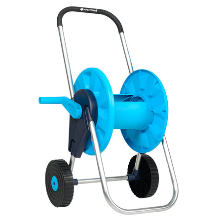 Derulator furtun cu cărucior Cellfast, cadru aluminiu, pentru furtun 1/2"