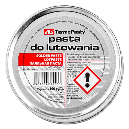 Pastă decapantă activă pentru lipirea cuprului în cutie de 100 g CHE1405