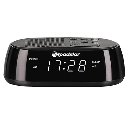 Ceas deșteptător cu radio FM PLL, funcționare analogică, portabil, Roadstar CLR-2477