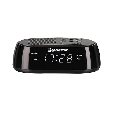 Ceas deșteptător cu radio FM PLL, funcționare analogică, portabil, Roadstar CLR-2477