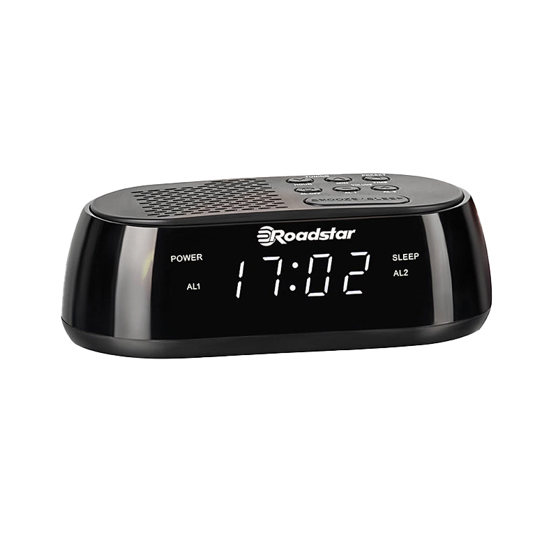 Ceas deșteptător cu radio FM PLL, funcționare analogică, portabil, Roadstar CLR-2477