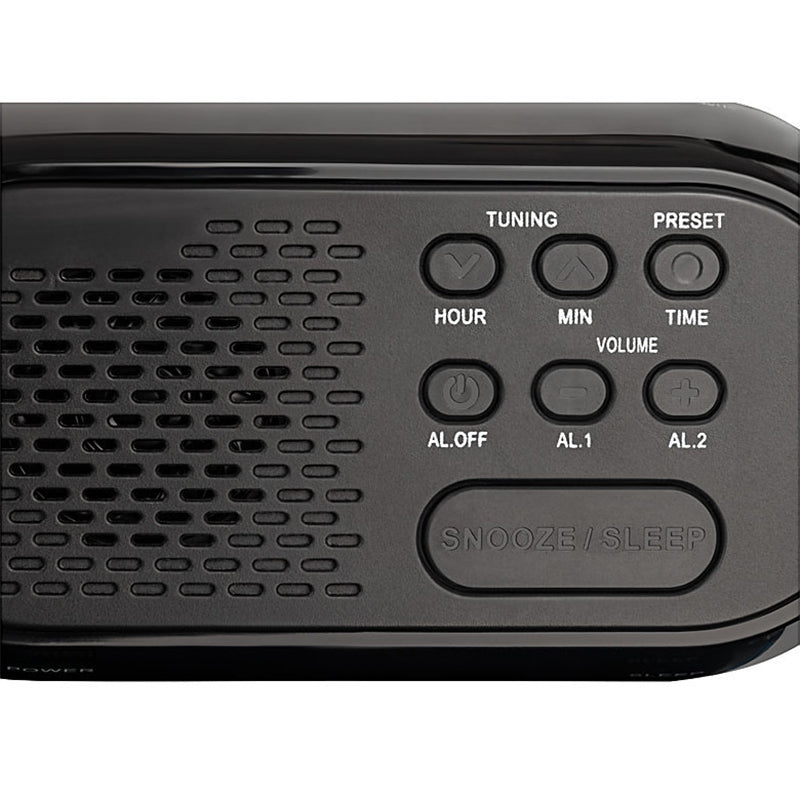 Ceas deșteptător cu radio FM PLL, funcționare analogică, portabil, Roadstar CLR-2477