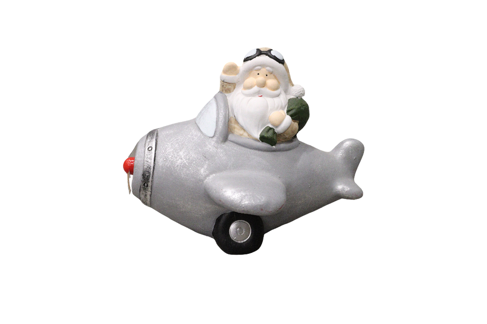Avion Cu Figurina Si Led Y1131621 Xmas