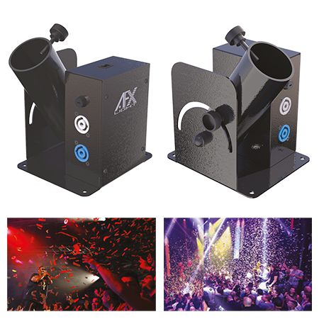 Tun confetti cu unghi reglabil, acoperire 4-66 m, AFX CONF-SHOOTER