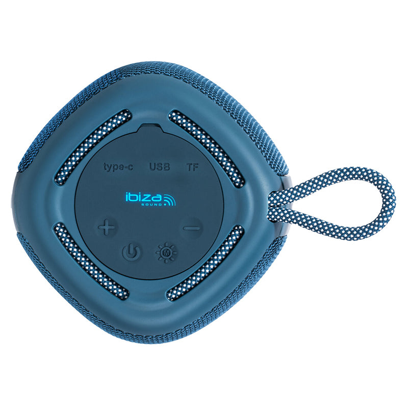 Boxă Bluetooth 10W cu TWS, USB, microSD, iluminare, Ibiza Sound COOLBOX