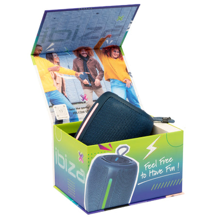 Boxă Bluetooth 10W cu TWS, USB, microSD, iluminare, Ibiza Sound COOLBOX