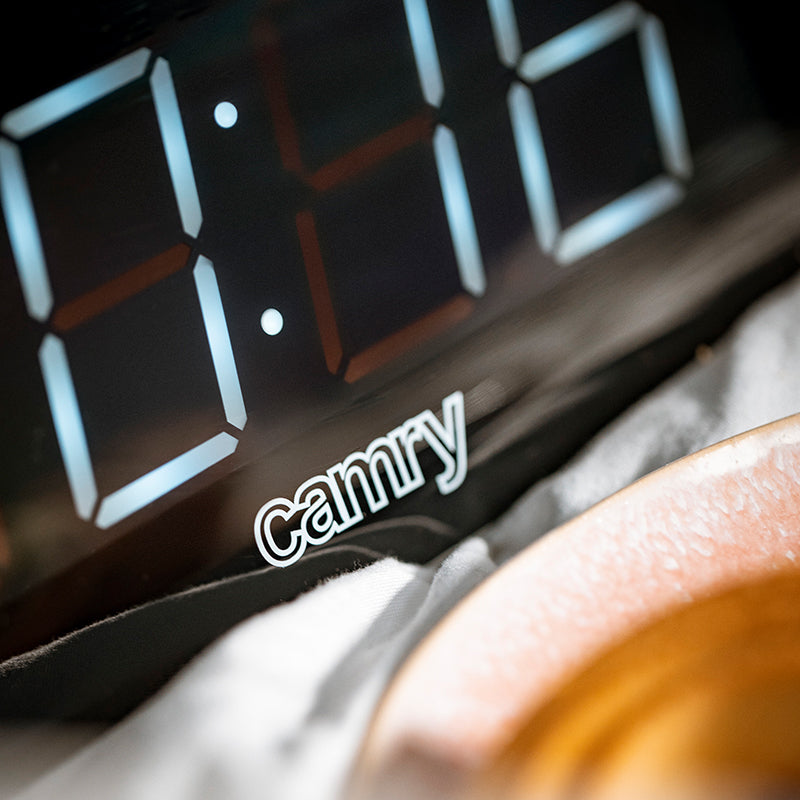 Ceas alarmă radio AM/FM, display LED, 2 alarme, snooze CR1156