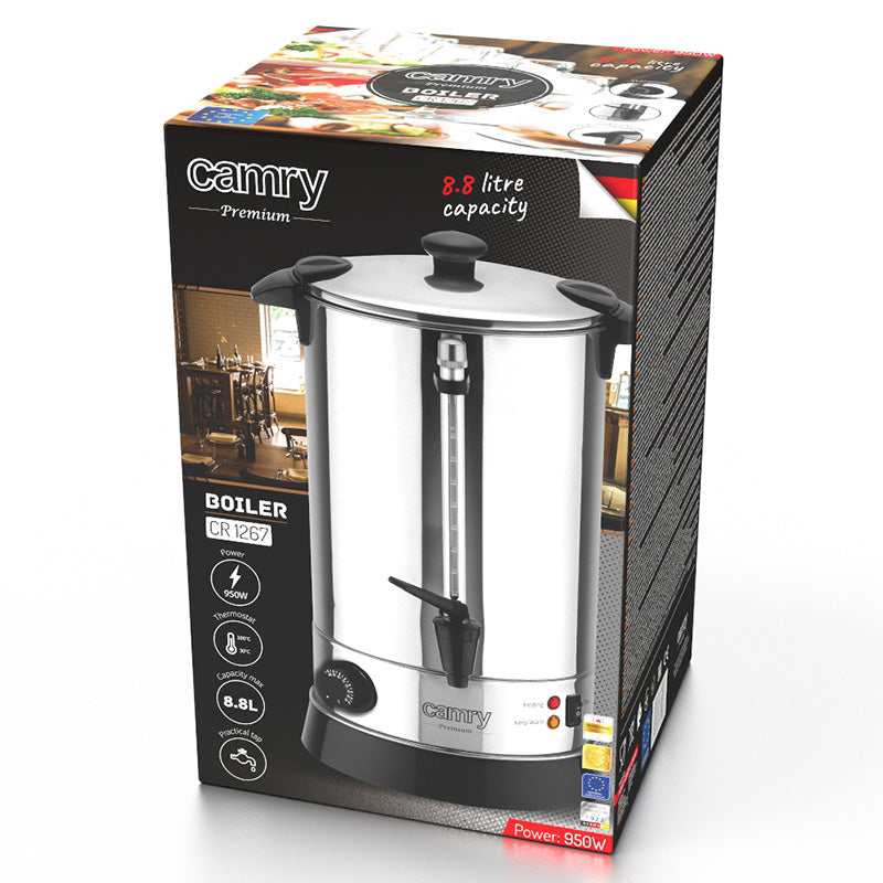 Fierbător electric 8,8 L cu reglare și menținere temperatură Camry CR1267