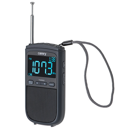 Mini radio portabil cu ceas LCD, FM AM, USB-C Camry CR1905