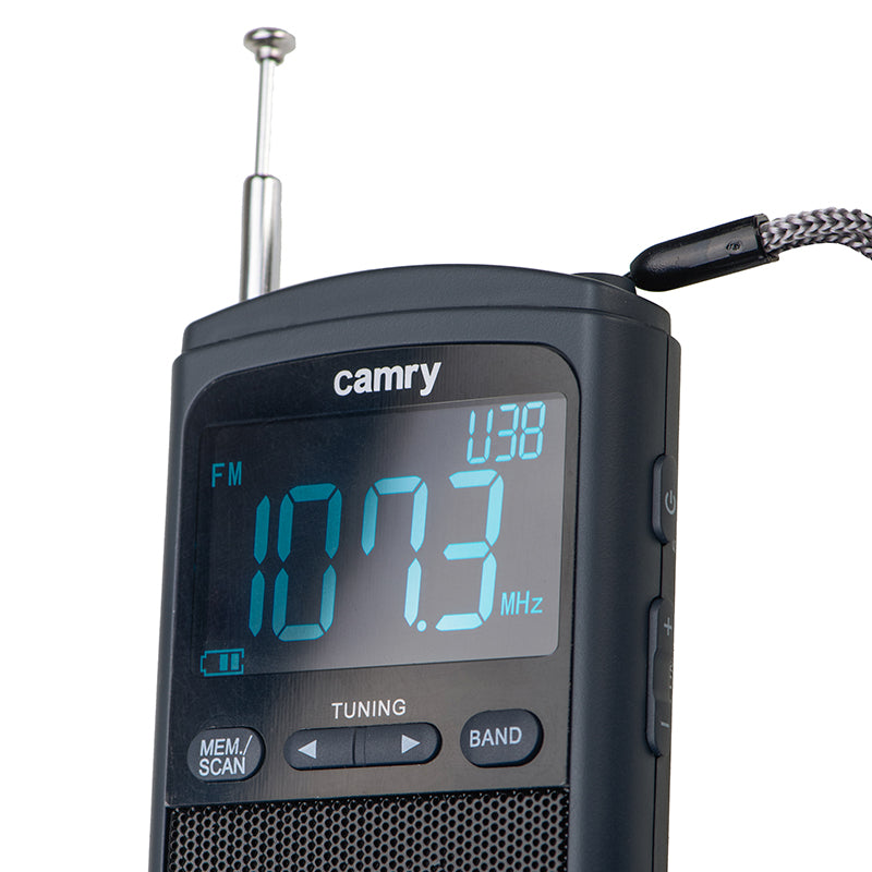 Mini radio portabil cu ceas LCD, FM AM, USB-C Camry CR1905