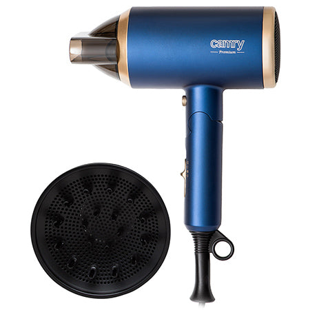 Uscător de păr cu ionizare, mâner pliabil, 1800 W, difuzor – Camry CR2268