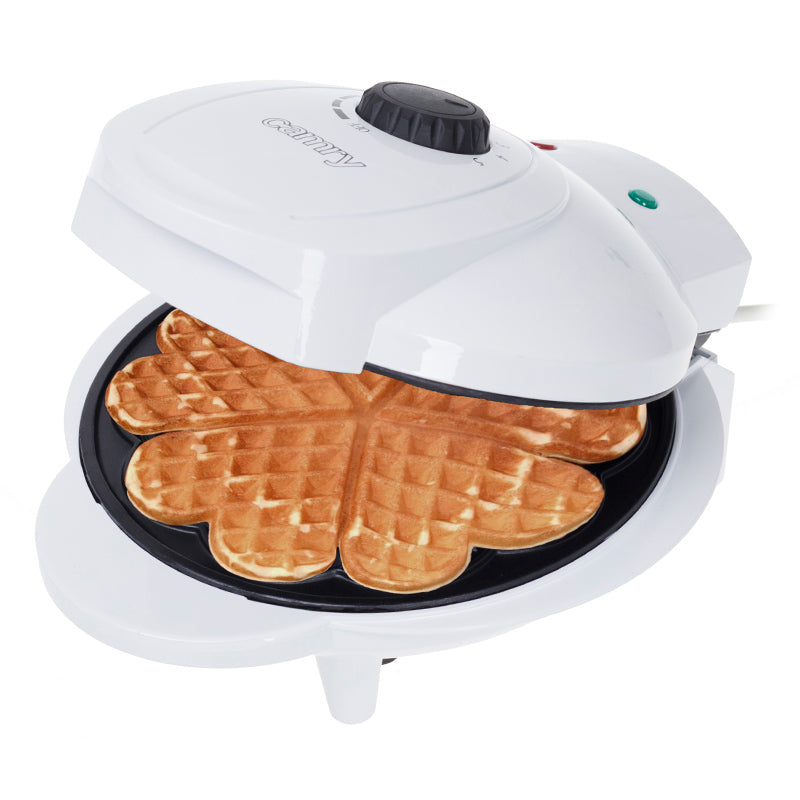 Aparat wafe 1000 W cu suprafață ceramică, antiaderent, termostat Camry CR3022