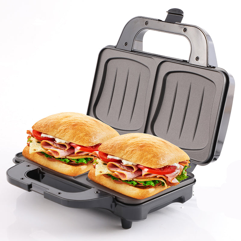Sandwich maker XL 1300 W, antiaderent, plăci mari, inox Camry CR3054