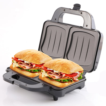 Sandwich maker XL 1300 W, antiaderent, plăci mari, inox Camry CR3054
