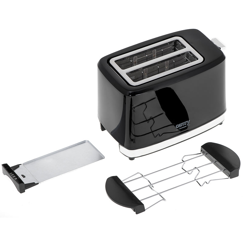 Toaster cu 6 niveluri rumenire, funcție reîncălzire, 900 W, Camry CR3218
