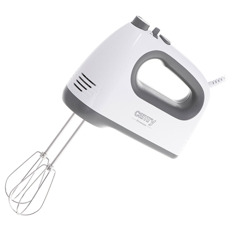 Mixer de mână 750 W cu funcție Turbo, 5 viteze, Camry CR4220W