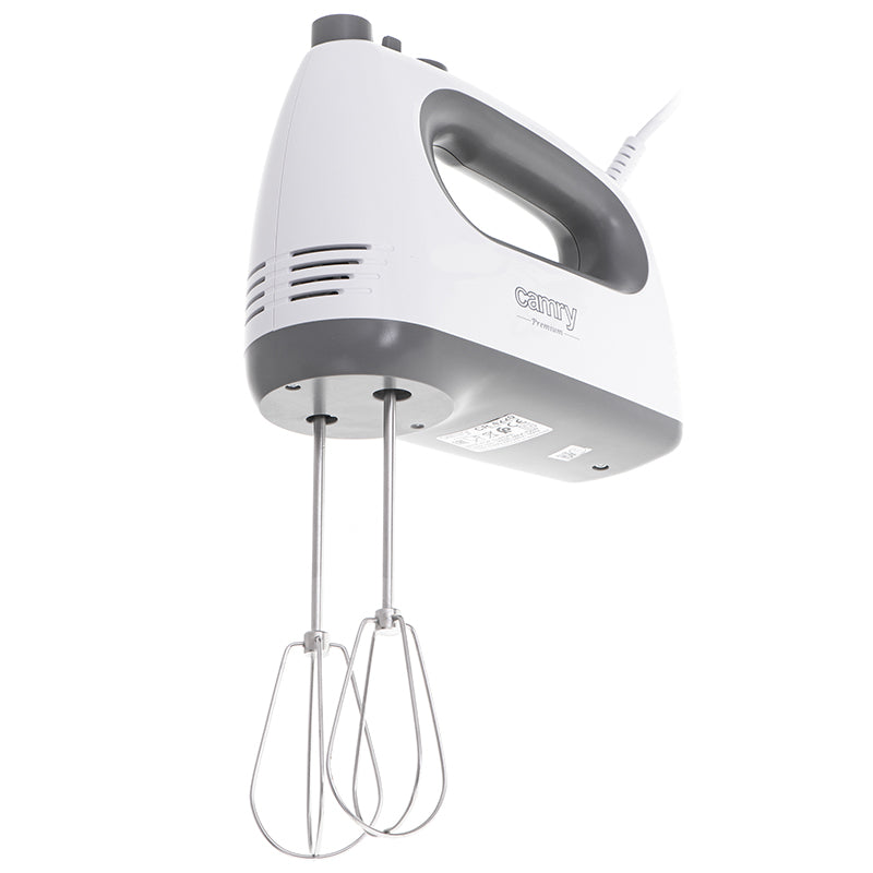 Mixer de mână 750 W cu funcție Turbo, 5 viteze, Camry CR4220W