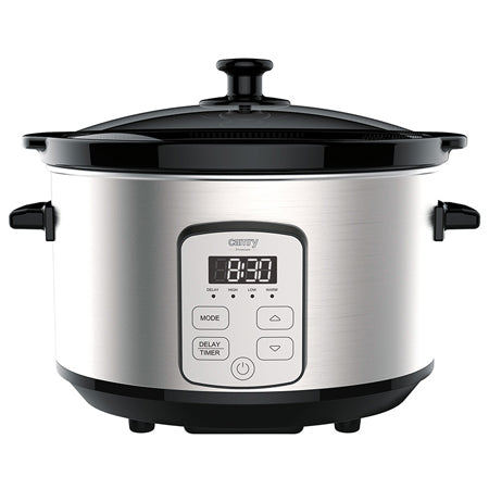 Slow cooker 4,7 l cu bol ceramic, afisaj LED, 270 W Camry CR6414