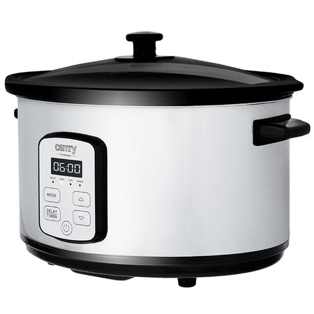 Slow cooker 4,7 l cu bol ceramic, afisaj LED, 270 W Camry CR6414