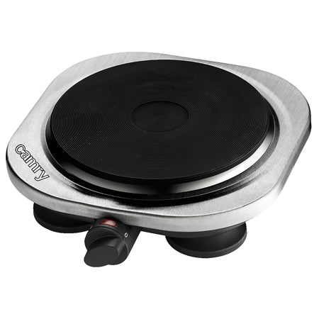 Plită electrică cu termostat, 1500 W, inox, Camry CR6510