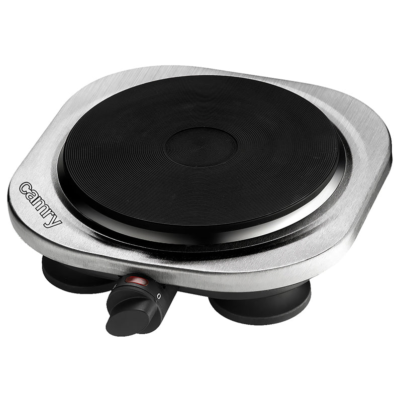 Plită electrică cu termostat, 1500 W, inox, Camry CR6510