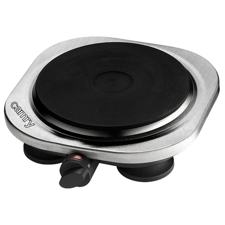Plită electrică cu termostat, 1500 W, inox, Camry CR6510
