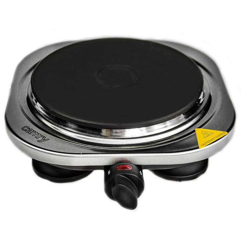 Plită electrică cu termostat, 1500 W, inox, Camry CR6510