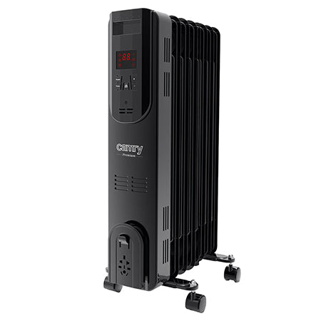 Radiator cu ulei, 7 elementi, LED, 1500 W, telecomandă, Camry CR7812