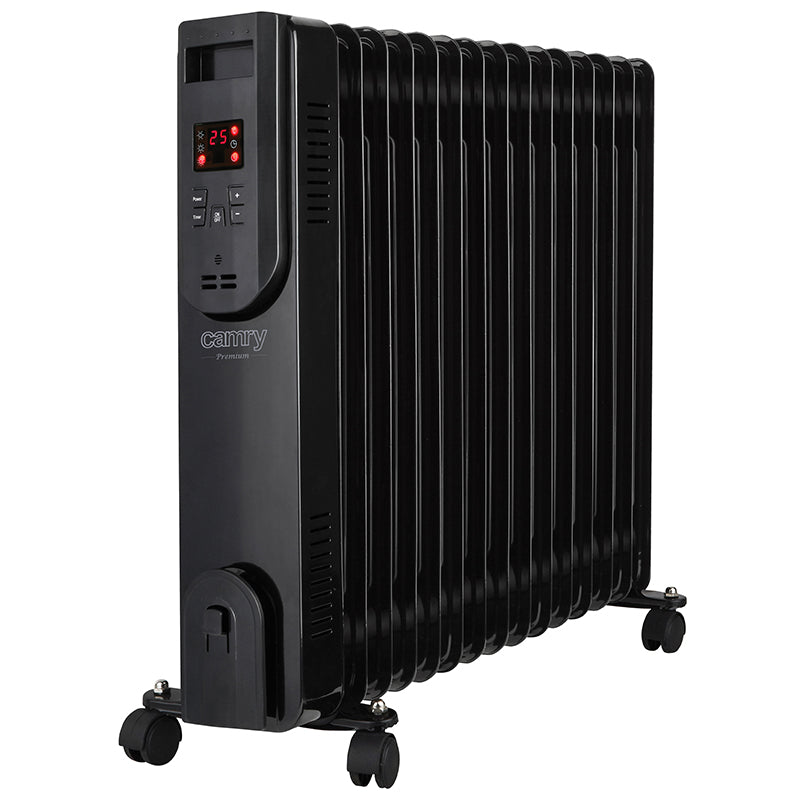 Radiator cu ulei, 15 elementi, 2500 W, afișaj LED, telecomandă Camry CR7820