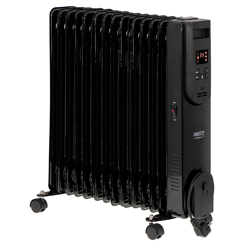 Radiator cu ulei, 15 elementi, 2500 W, afișaj LED, telecomandă Camry CR7820