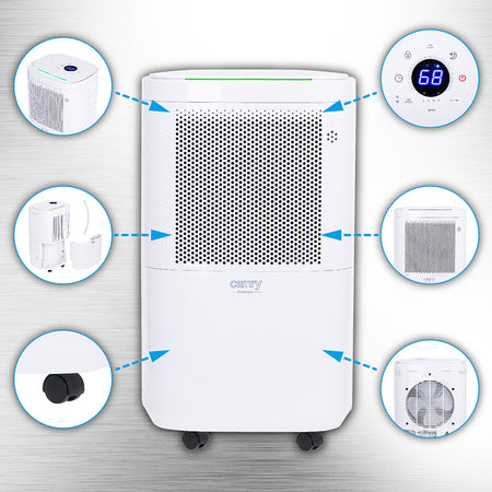 Dezumidificator aer cu compresor, LCD, 10 l, 200 W, Camry CR7851