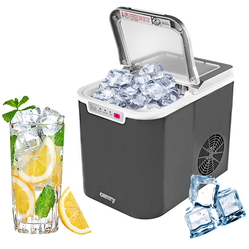 Aparat de făcut cuburi de gheață, rezervor 2,2 l, 12 kg/24h, Camry CR8073