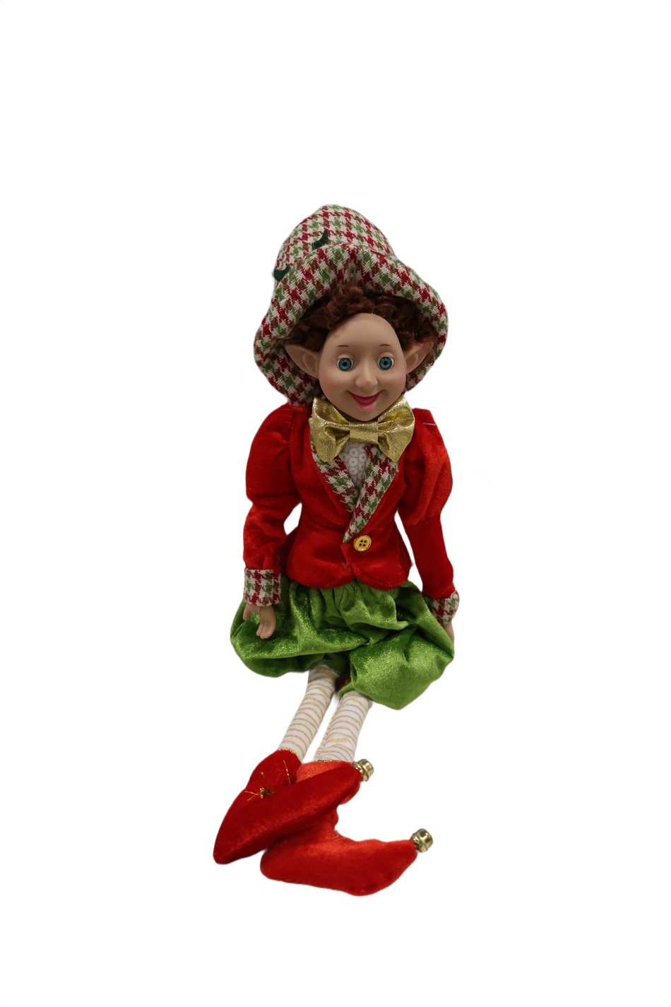 Fig Textil Elf Rosu Verde Ecosez St001 Xmas