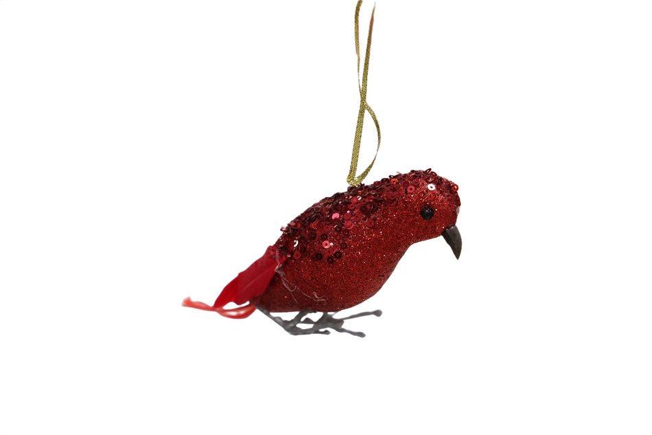 Pasare Pene Rosu D4019 Xmas