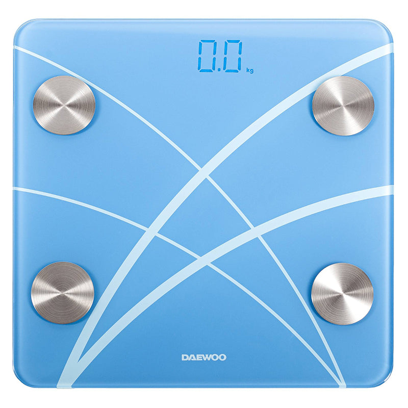 Cântar corporal electronic cu Bluetooth din sticlă securizată, 180 kg Daewoo D-DBS180B