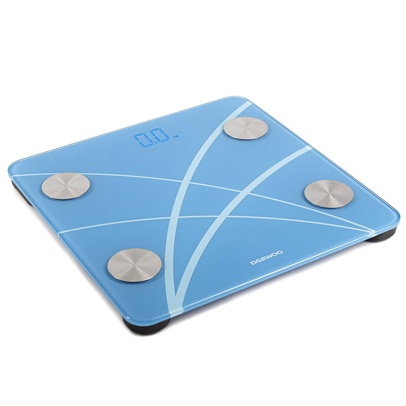 Cântar corporal electronic cu Bluetooth din sticlă securizată, 180 kg Daewoo D-DBS180B