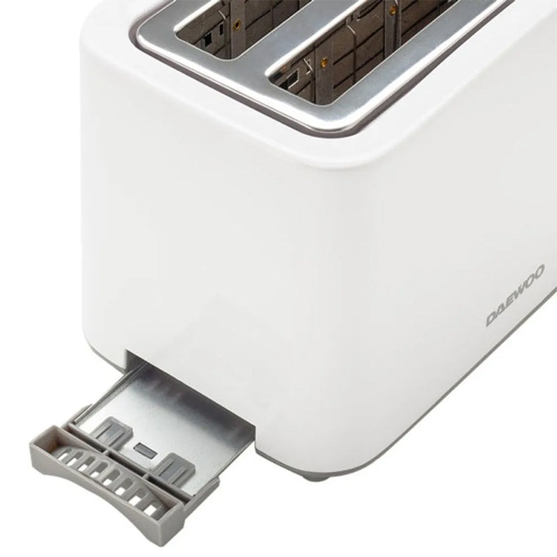 Toaster 6 niveluri rumenire 750 W alb, tava firimituri, Daewoo D-DBT40W