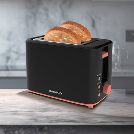 Toaster 900 W cu 2 felii și 7 trepte, Daewoo
