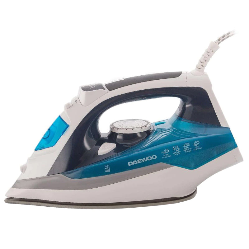 Fier de călcat cu talpă ceramică de 2400 W și debit de abur 55 g/min Daewoo D-DSI20BL