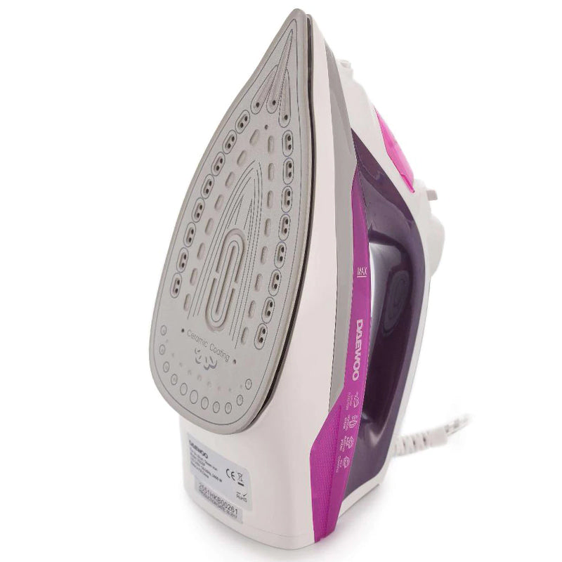 Fier de călcat cu talpă ceramică și putere de 2400 W Daewoo D-DSI20P